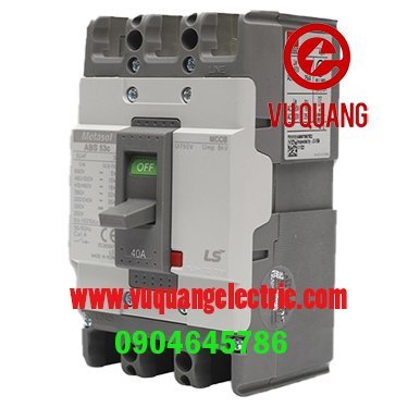 ABS53c 50A – Aptomat LS MCCB 3P 50A 22kA