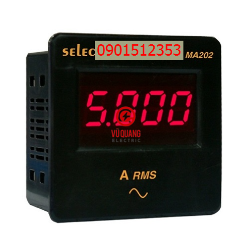 Đồng hồ đo dòng Selec MA202 72x72mm